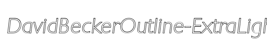 DavidBeckerOutline-ExtraLight Italic