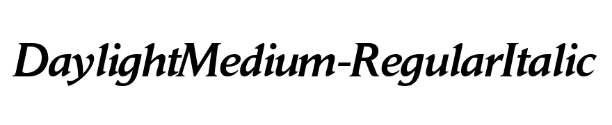 DaylightMedium-RegularItalic