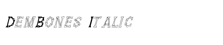 DemBones Italic