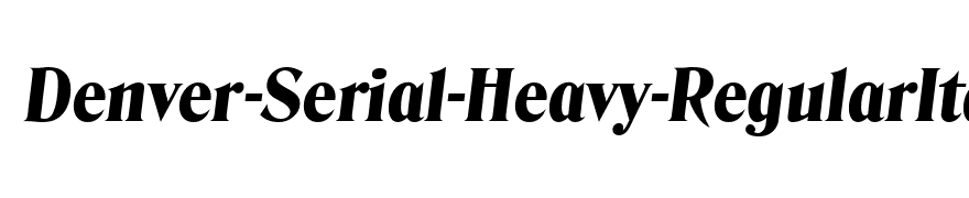 Denver-Serial-Heavy-RegularItalic