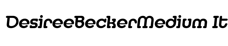 DesireeBeckerMedium Italic