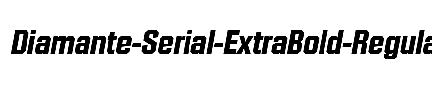 Diamante-Serial-ExtraBold-RegularItalic