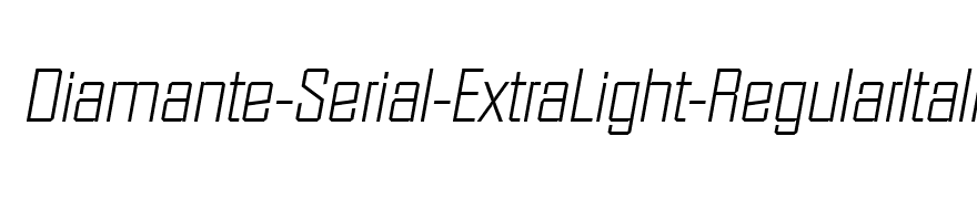 Diamante-Serial-ExtraLight-RegularItalic