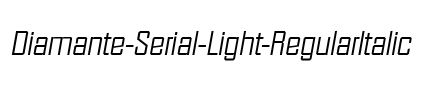 Diamante-Serial-Light-RegularItalic