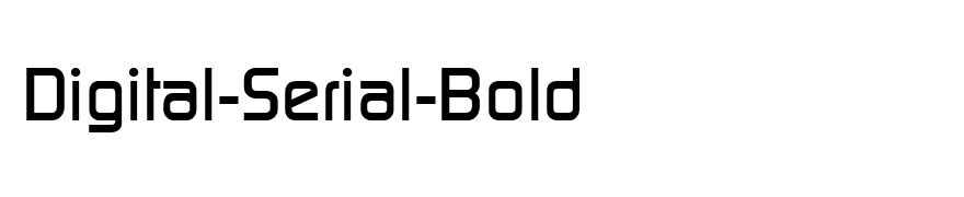 Digital-Serial-Bold