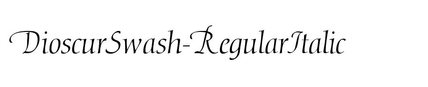 DioscurSwash-RegularItalic