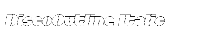 DiscoOutline Italic