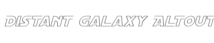 Distant Galaxy AltOutline Italic