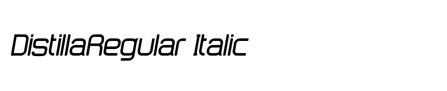 DistillaRegular Italic