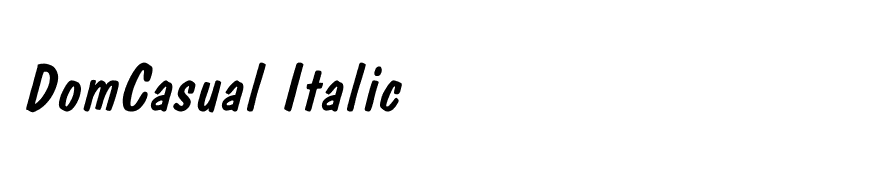 DomCasual Italic