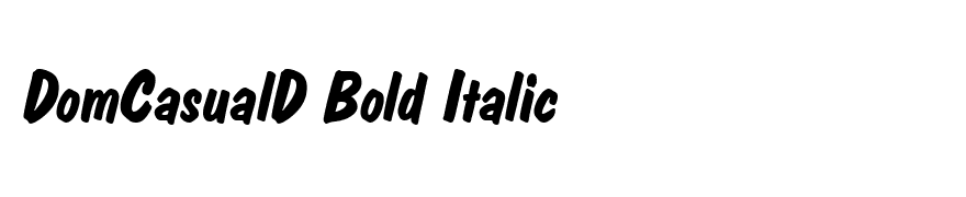 DomCasualD Bold Italic