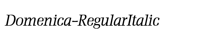 Domenica-RegularItalic