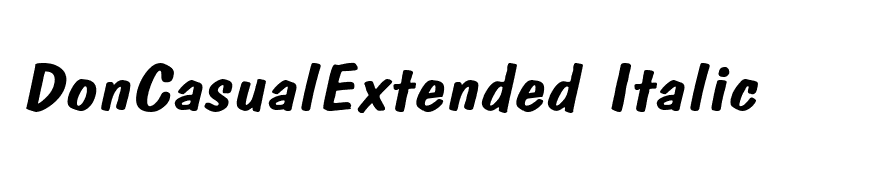 DonCasualExtended Italic