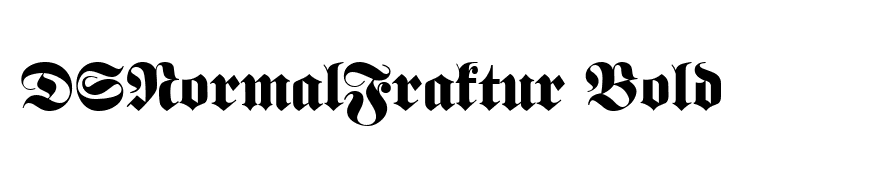 DSNormalFraktur Bold