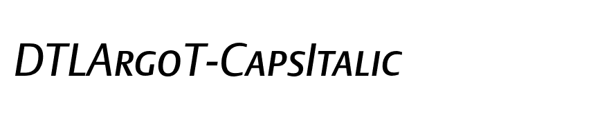 DTLArgoT-CapsItalic