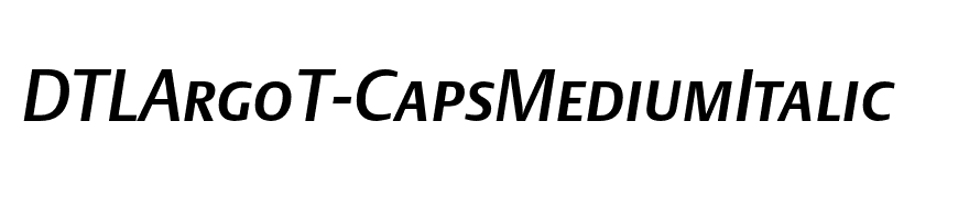 DTLArgoT-CapsMediumItalic