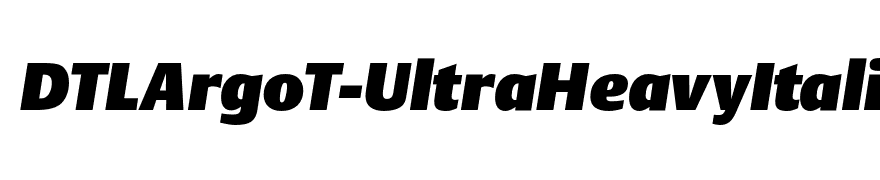 DTLArgoT-UltraHeavyItalic