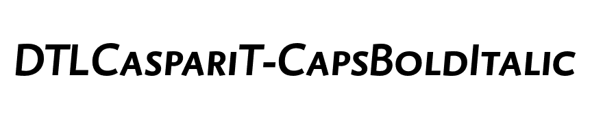 DTLCaspariT-CapsBoldItalic