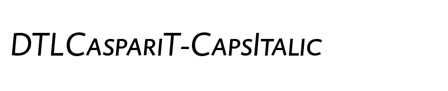 DTLCaspariT-CapsItalic