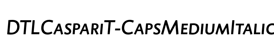 DTLCaspariT-CapsMediumItalic