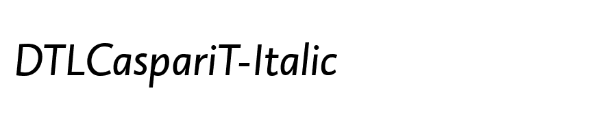 DTLCaspariT-Italic