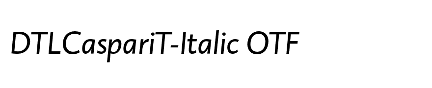 DTLCaspariT-Italic OTF