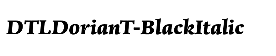 DTLDorianT-BlackItalic