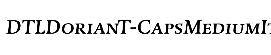 DTLDorianT-CapsMediumItalic