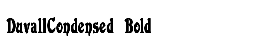 DuvallCondensed Bold