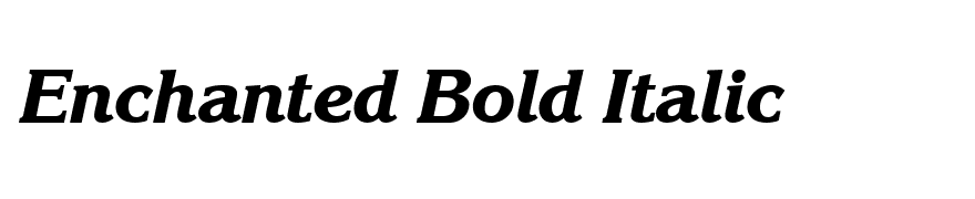 Enchanted Bold Italic