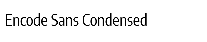 Encode Sans Condensed