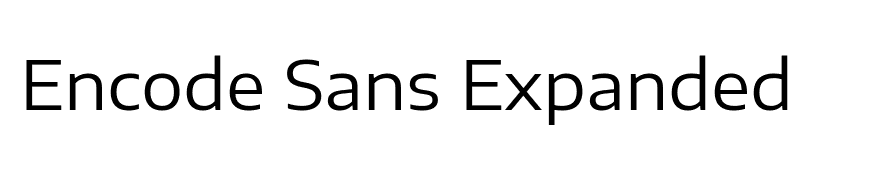 Encode Sans Expanded