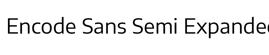 Encode Sans Semi Expanded