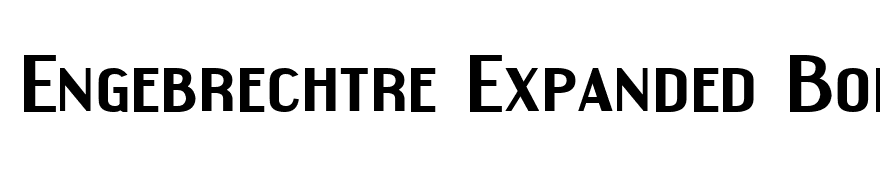 Engebrechtre Expanded Bold