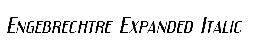 Engebrechtre Expanded Italic