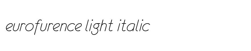 eurofurence light italic