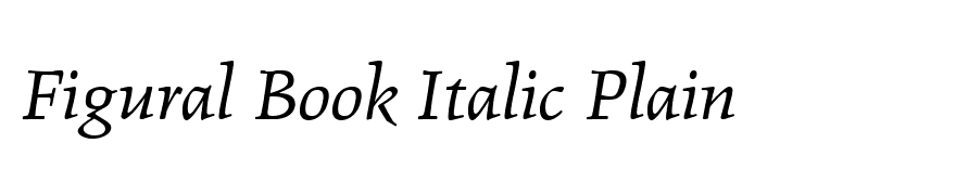 Figural Book Italic Plain