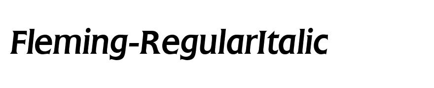 Fleming-RegularItalic