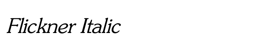 Flickner Italic