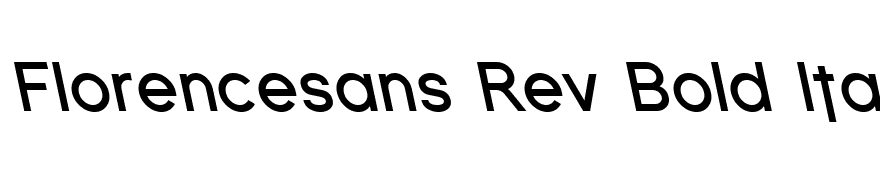 Florencesans Rev Bold Italic