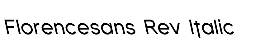 Florencesans Rev Italic