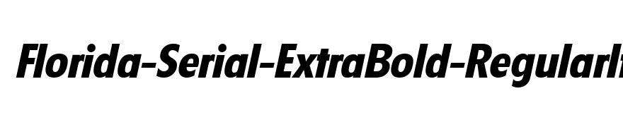 Florida-Serial-ExtraBold-RegularItalic