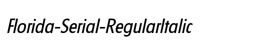 Florida-Serial-RegularItalic