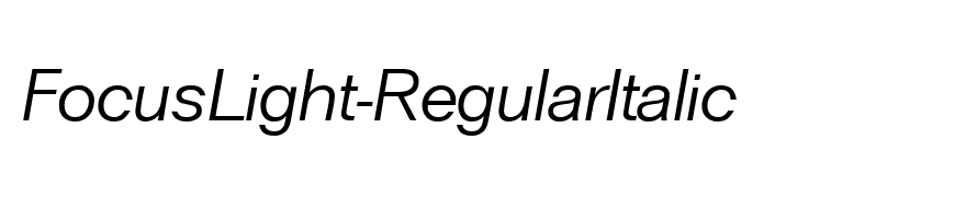 FocusLight-RegularItalic