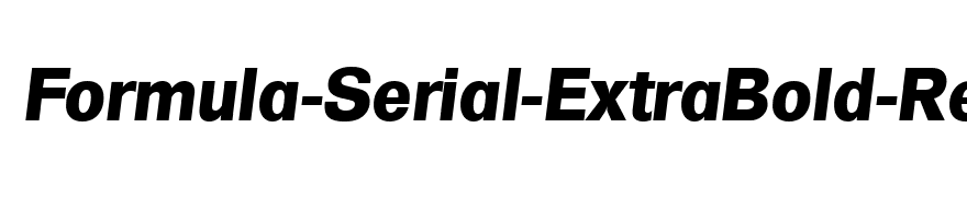 Formula-Serial-ExtraBold-RegularItalic