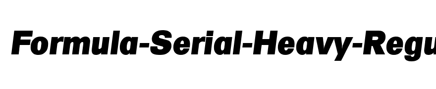 Formula-Serial-Heavy-RegularItalic