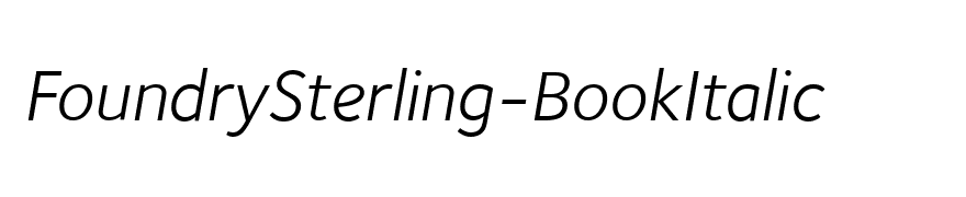 FoundrySterling-BookItalic