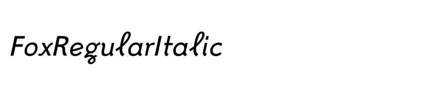 FoxRegularItalic