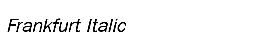 Frankfurt Italic