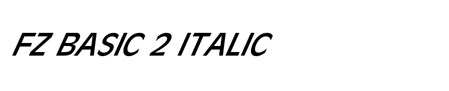 FZ BASIC 2 ITALIC